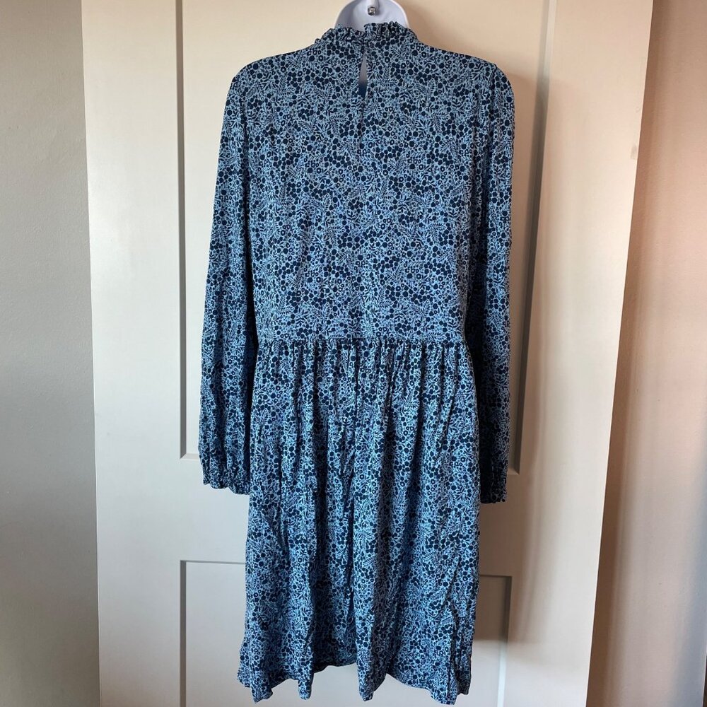Women's Boden Blue Print Dress size 10R - Picture 4 of 9